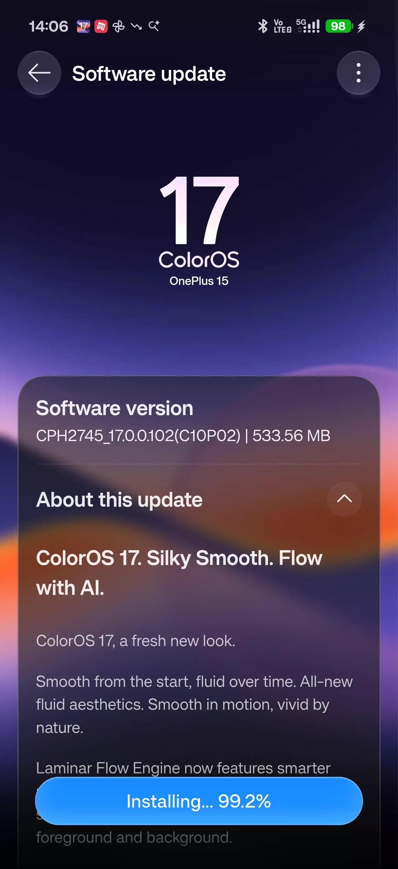 [CLOSED] New update on one plus 15