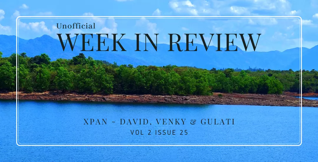 Unofficial Week In Review: Vol 2 Issue 25 - XPAN - David ...