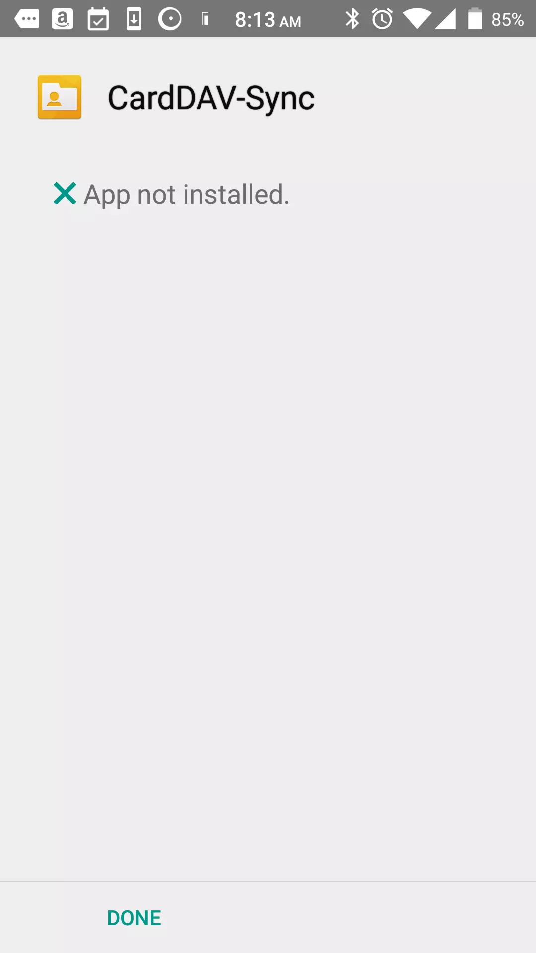 Error: App Not Installed