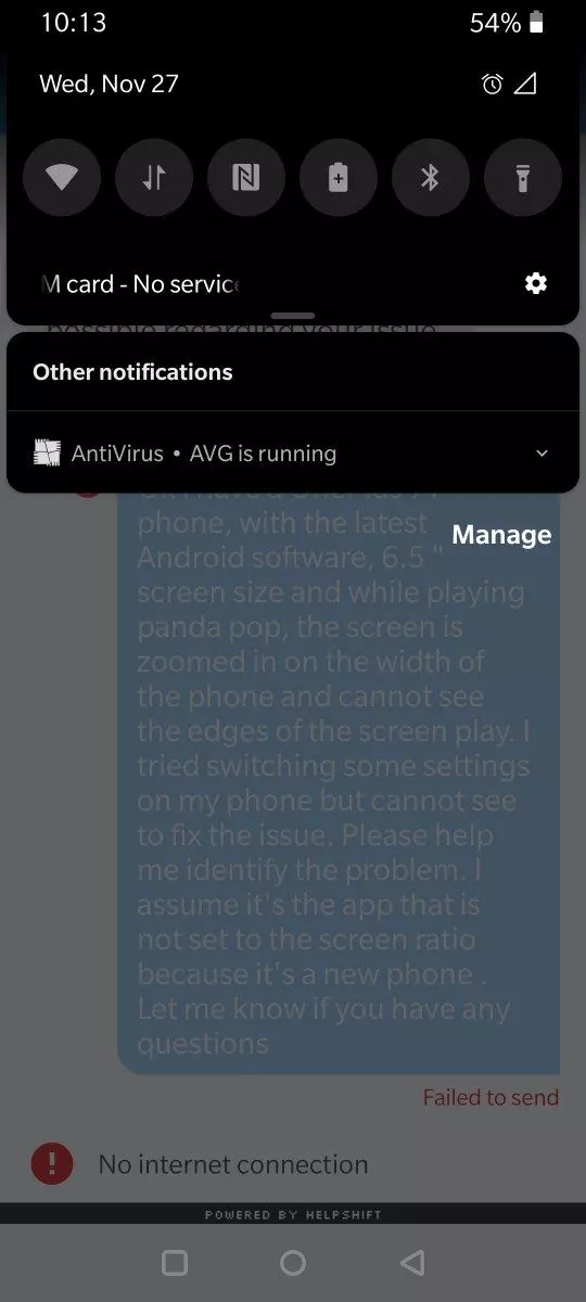 sim card unstable or network