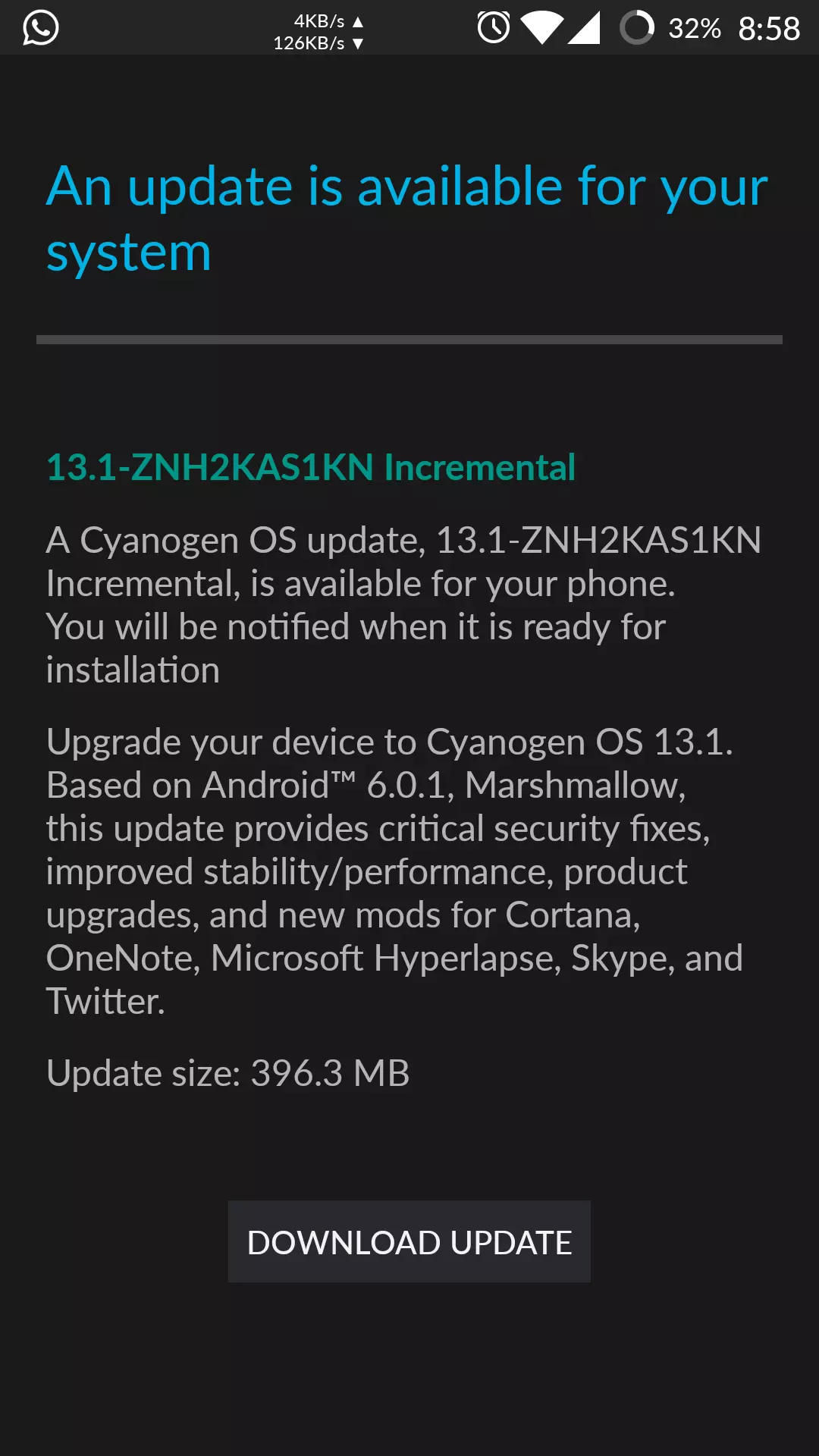 Should I download and install COS 13.1 ZNH2KAS1KN Android 6.0.1 Update ...