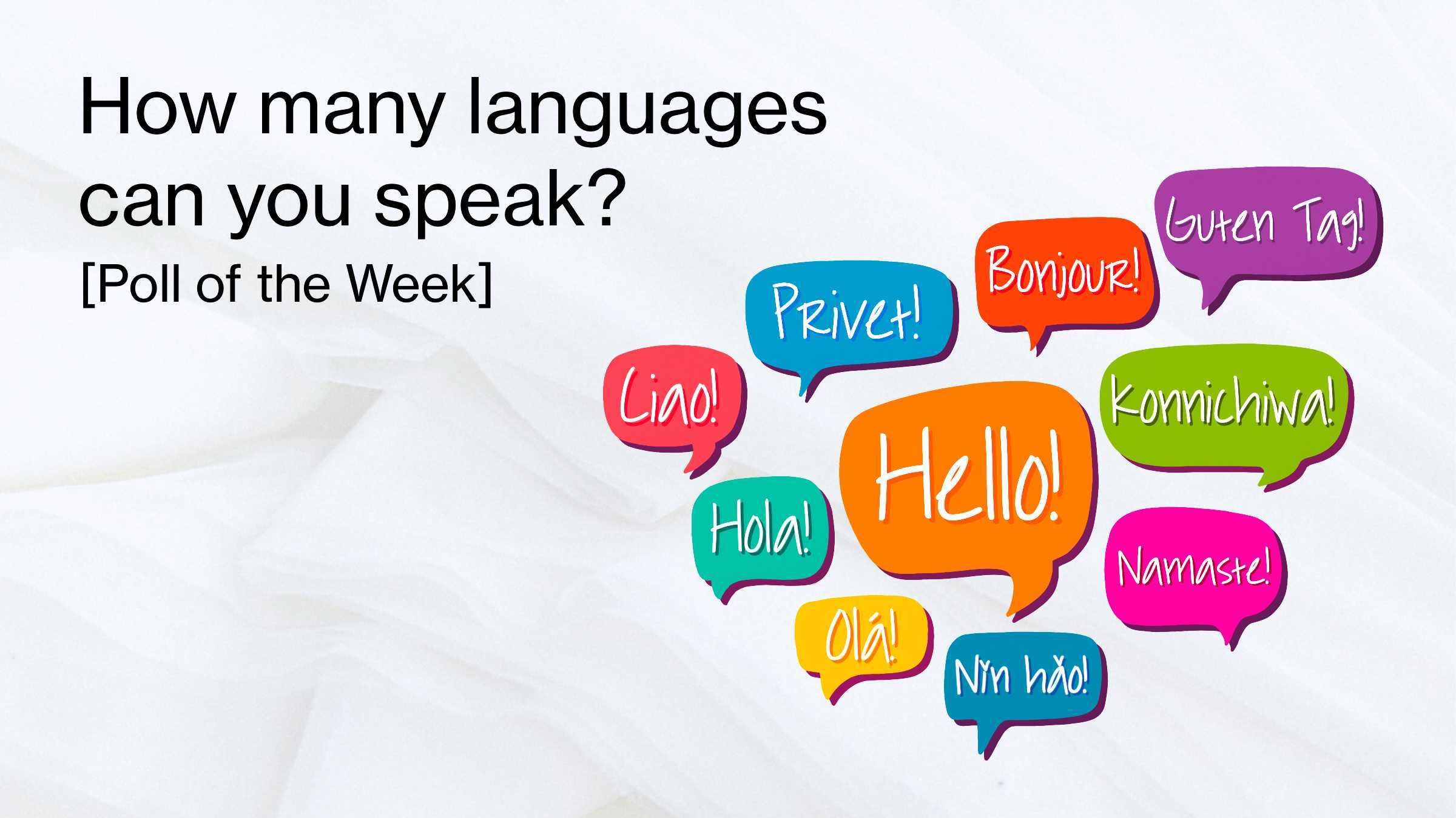 Speaking Languages
