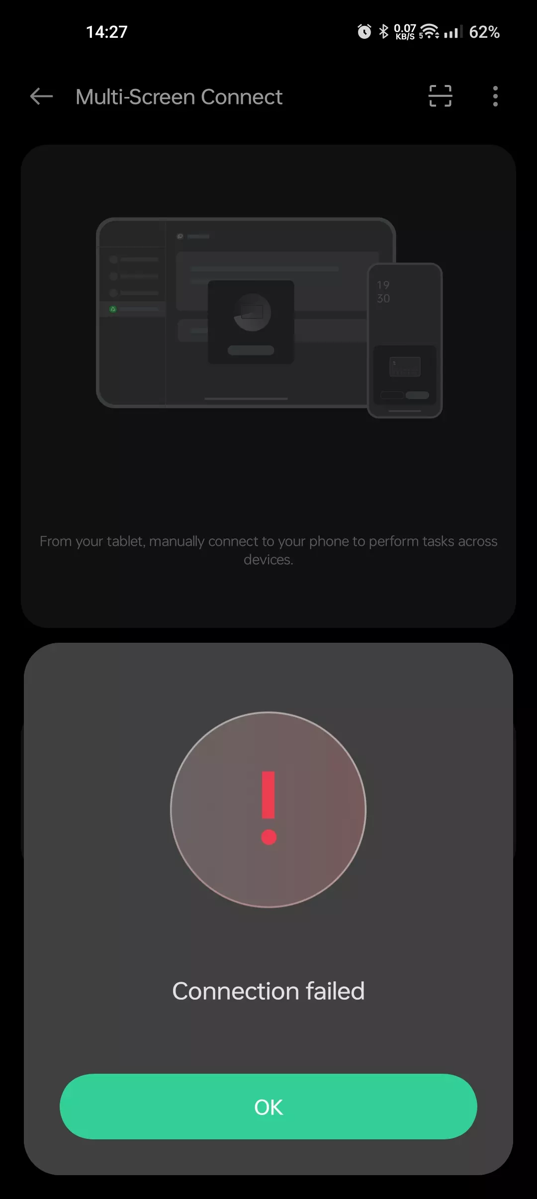 Multi Screen Connect Apps Multi-Screen Connect not working on OnePlus 9Pro