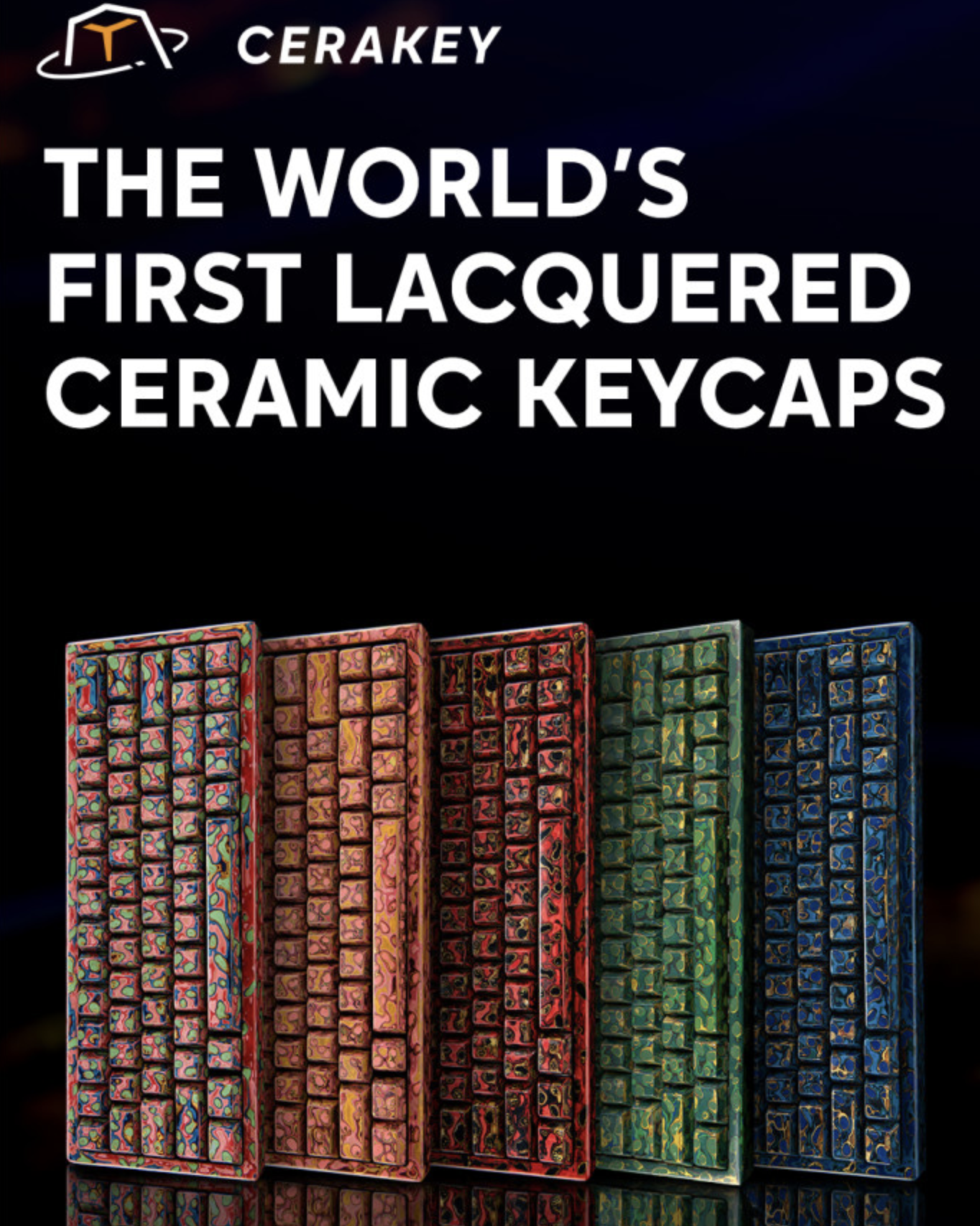 World's First Lacquered Ceramic Keycap Set - WOW!