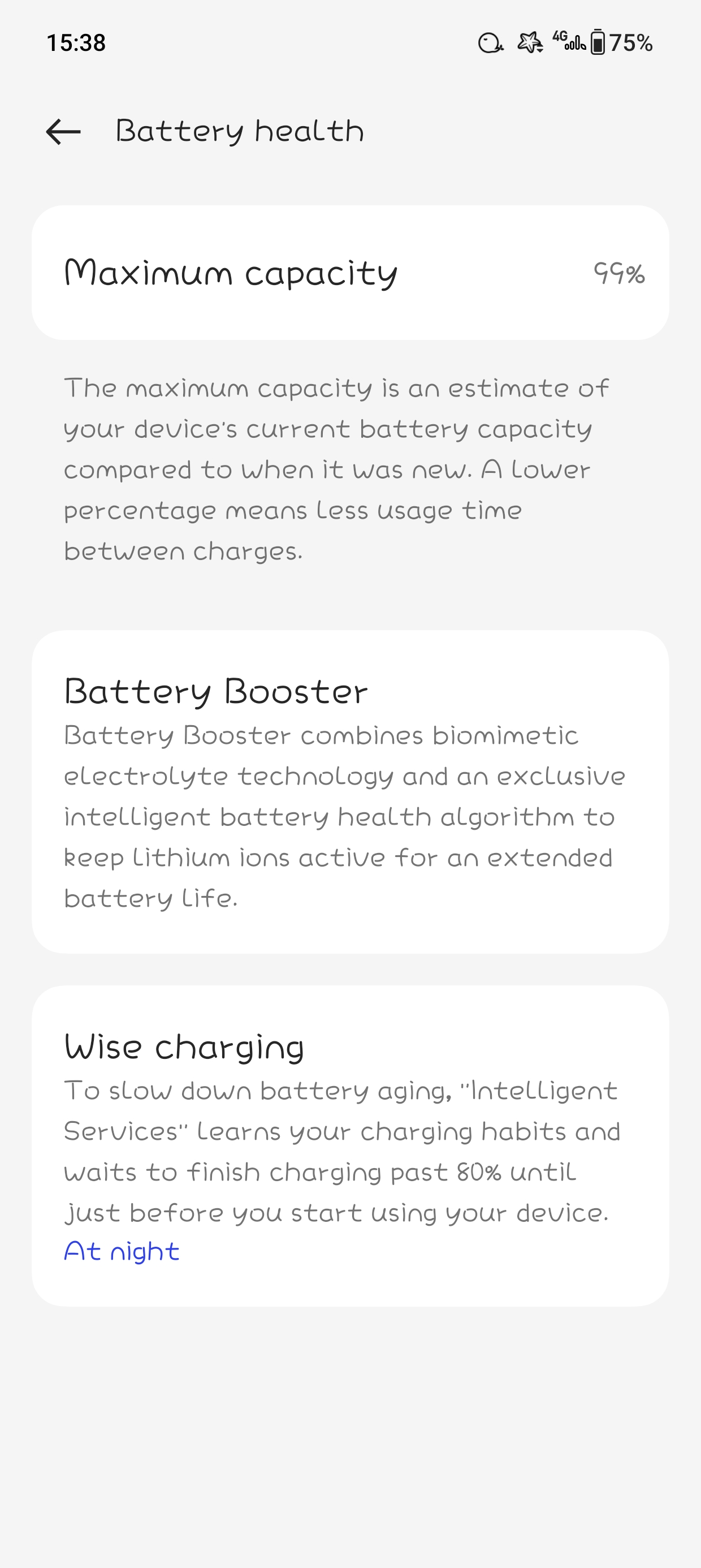 My OnePlus 11R { 1 years battery health } only 1% battery dr