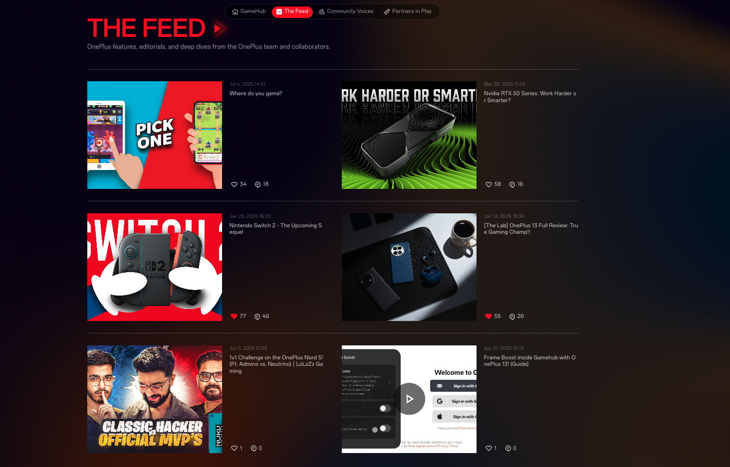 Introducing the OnePlus GameHub!