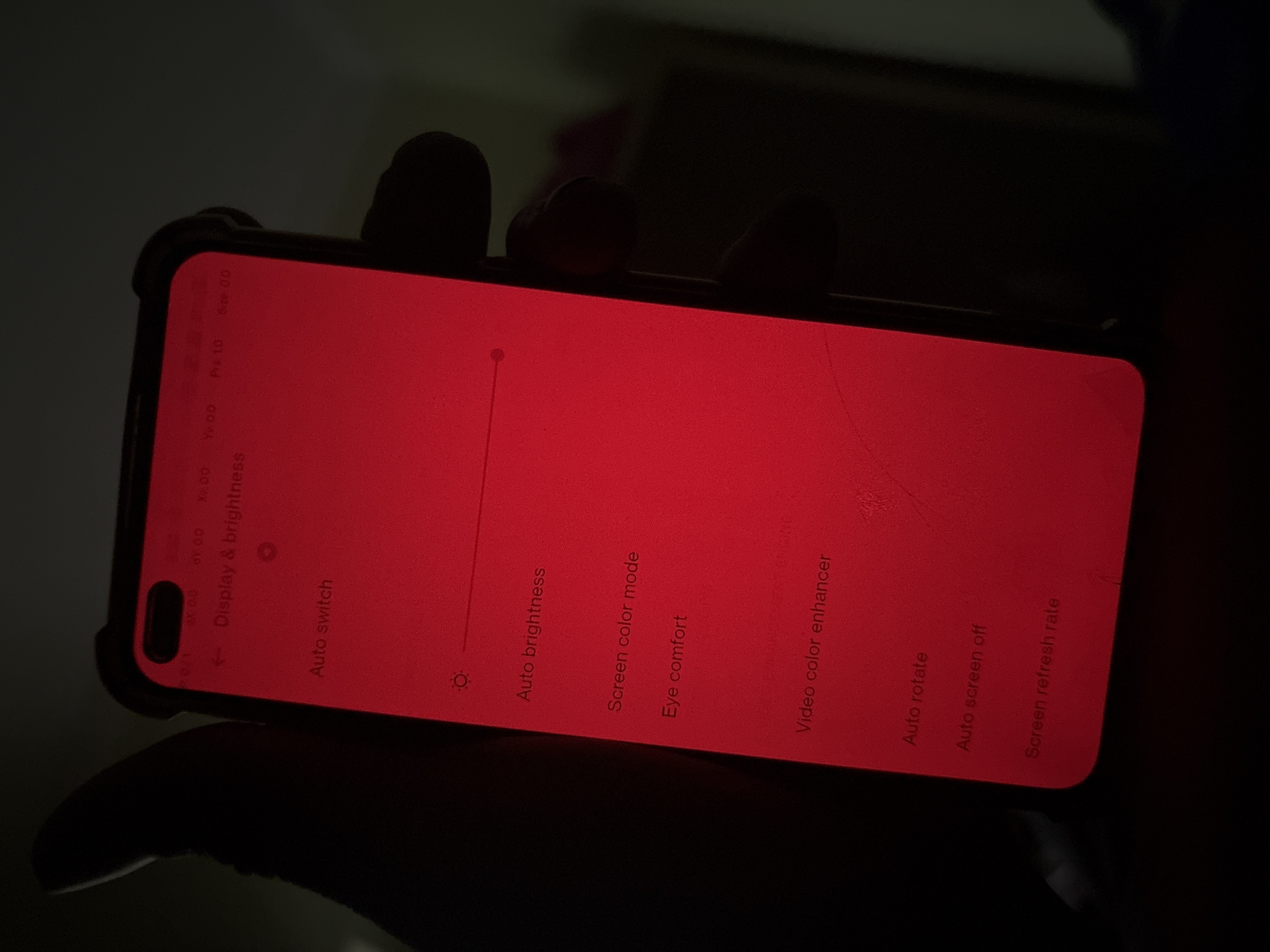 Sudden Red screen with commands